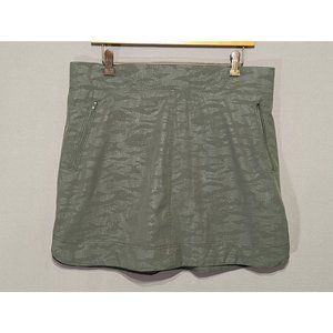 Orvis Tennis Travel Skort Skirt Womens Large Green Pockets Stretch Activewear